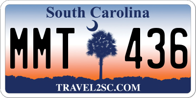 SC license plate MMT436