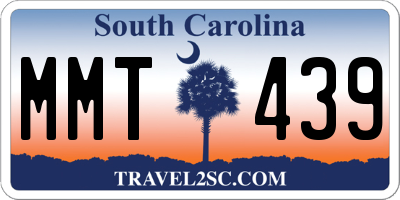 SC license plate MMT439