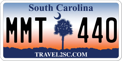 SC license plate MMT440