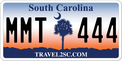 SC license plate MMT444