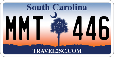 SC license plate MMT446