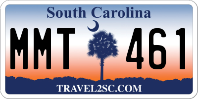 SC license plate MMT461