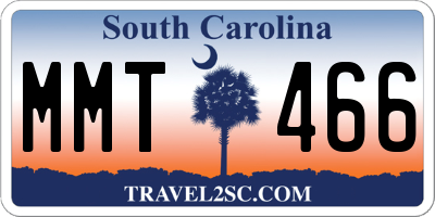 SC license plate MMT466