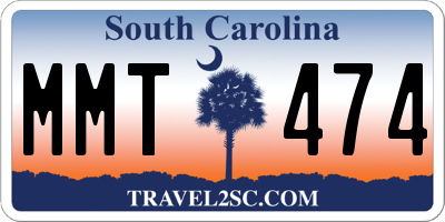 SC license plate MMT474