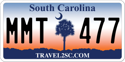 SC license plate MMT477