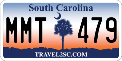 SC license plate MMT479