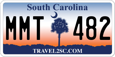 SC license plate MMT482
