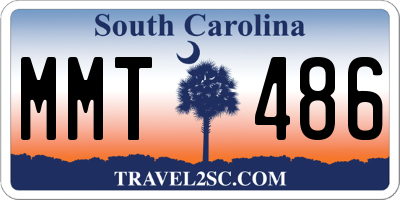SC license plate MMT486
