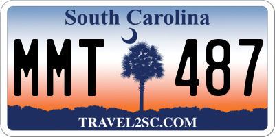 SC license plate MMT487