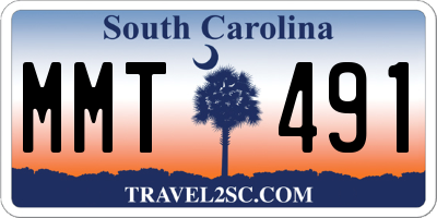 SC license plate MMT491