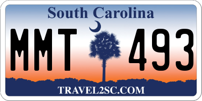 SC license plate MMT493