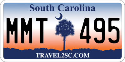 SC license plate MMT495
