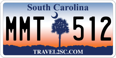 SC license plate MMT512
