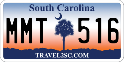 SC license plate MMT516