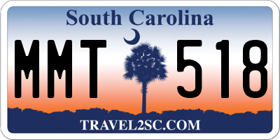 SC license plate MMT518