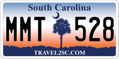 SC license plate MMT528