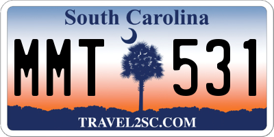SC license plate MMT531