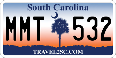 SC license plate MMT532