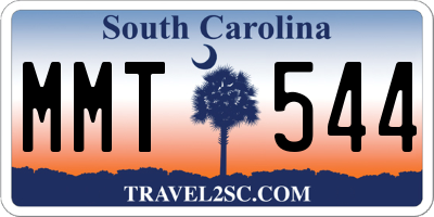 SC license plate MMT544