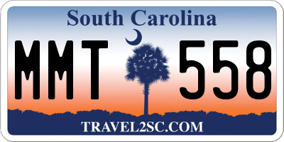 SC license plate MMT558