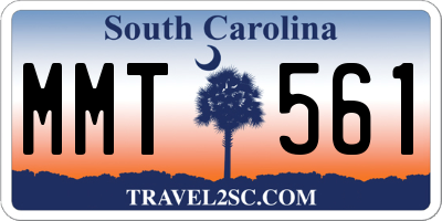 SC license plate MMT561