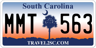 SC license plate MMT563