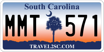 SC license plate MMT571