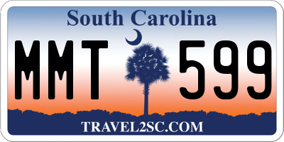 SC license plate MMT599