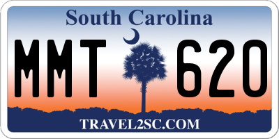 SC license plate MMT620