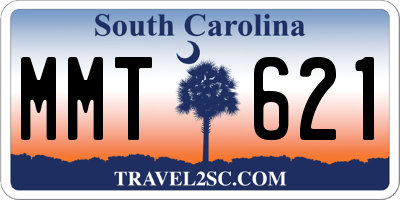 SC license plate MMT621