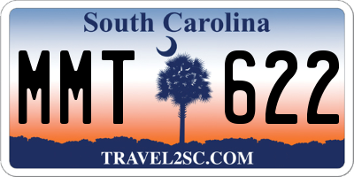 SC license plate MMT622