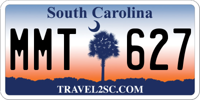 SC license plate MMT627