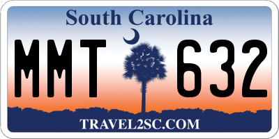 SC license plate MMT632
