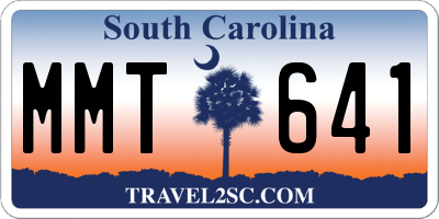 SC license plate MMT641