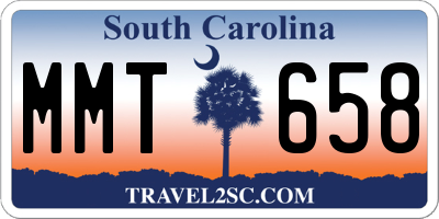 SC license plate MMT658