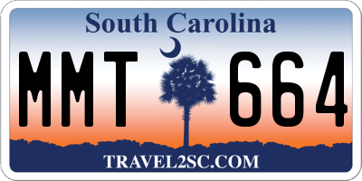 SC license plate MMT664