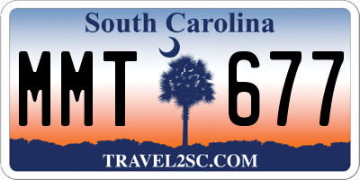 SC license plate MMT677