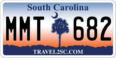 SC license plate MMT682