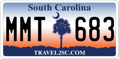 SC license plate MMT683