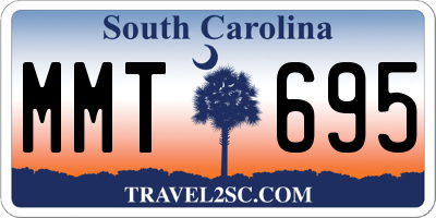 SC license plate MMT695