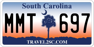SC license plate MMT697