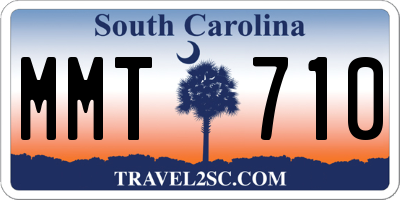 SC license plate MMT710