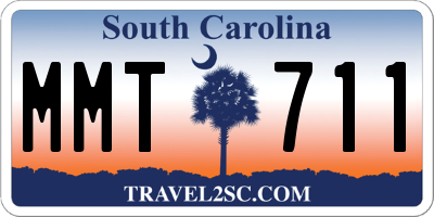 SC license plate MMT711