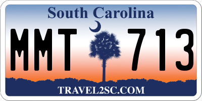 SC license plate MMT713