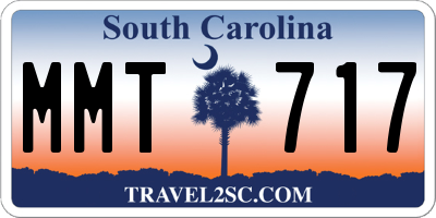 SC license plate MMT717