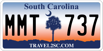 SC license plate MMT737