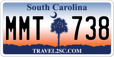 SC license plate MMT738