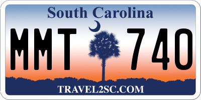 SC license plate MMT740