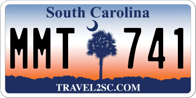 SC license plate MMT741