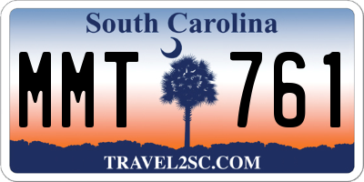 SC license plate MMT761